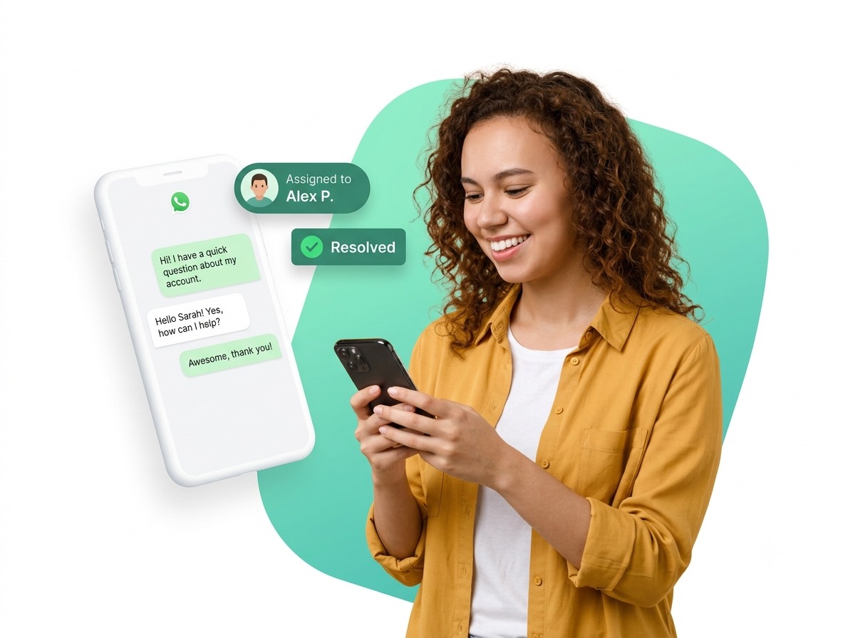 Restaurant taking reservations and sending order updates to guests on WhatsApp with WA Desk